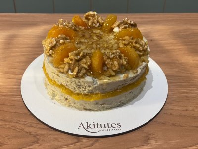 Terrine de damasco, gorgonzola, nozes e mel